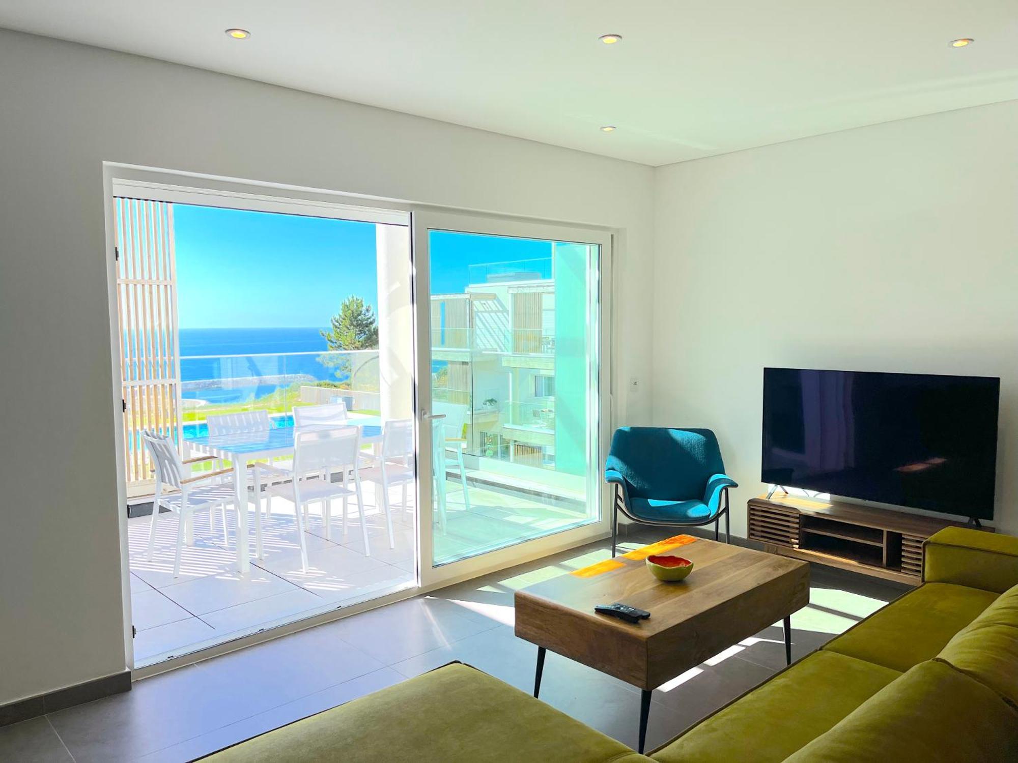Mar A Vista - Condominium With Pool, Gym And Sea Views Nazaré Exteriör bild