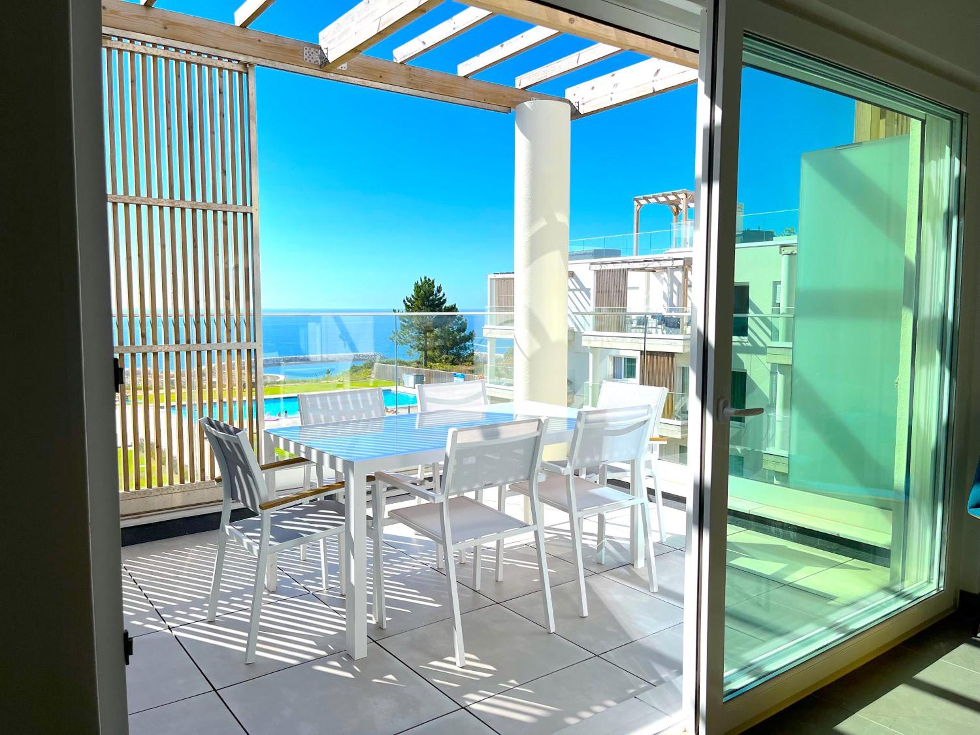 Mar A Vista - Condominium With Pool, Gym And Sea Views Nazaré Exteriör bild