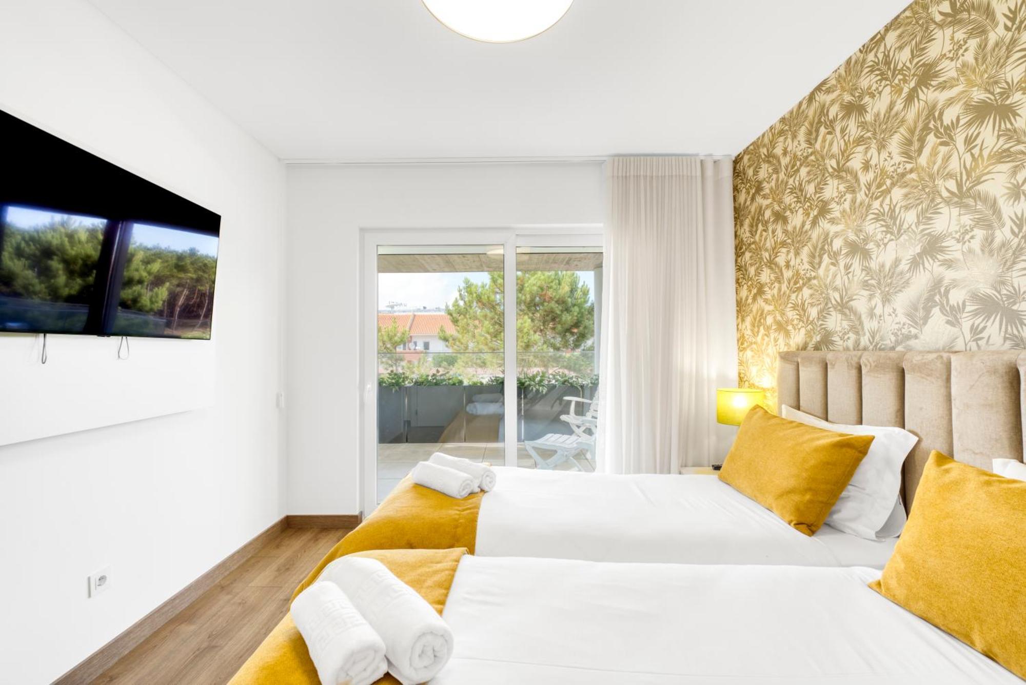 Mar A Vista - Condominium With Pool, Gym And Sea Views Nazaré Rum bild